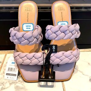 Lavender Braided Memory Foam Sandals